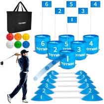 Conjunto de jogos de golfe TOYMNI Golf Practice Chipping Game com acessórios Conjunto de jogos de golfe TOYMNI Golf Practice Chipping Game com acessórios