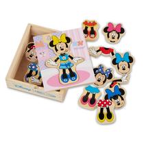 Conjunto de jogos de madeira Melissa & Doug Disney Minnie Mouse 18 unidades