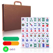 Conjunto de jogos de Mahjong chinês ORIENTOOLS 1.4 grande com 144 peças