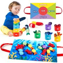 Conjunto de jogos de pesca WVYXT Toddler Montessori Toys 1-3 anos