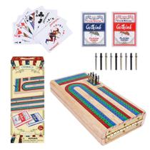 Conjunto de jogos de tabuleiro Cribbage GOTHINK com armazenamento de 9 pinos de metal
