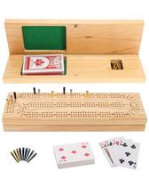 Conjunto de jogos de tabuleiro Cribbage WE Games Continuous 3 Track Conjunto de jogos de tabuleiro Cribbage WE Games Continuous 3 Track