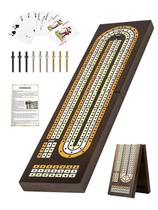Conjunto de jogos de tabuleiro Cribbage WodGod com 9 pinos de metal e 2 cartas de baralho Conjunto de jogos de tabuleiro Cribbage WodGod com 9 pinos de metal e 2 cartas de baralho