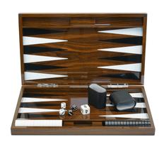 Conjunto de jogos de tabuleiro de gamão TimelyBuys Deluxe Wood 18