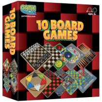 Conjunto de jogos de tabuleiro Gamie 10 em 1 Classic Family Games para crianças/adultos Conjunto de jogos de tabuleiro Gamie 10 em 1 Classic Family Games para crianças/adultos