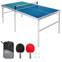 Conjunto de jogos de tênis de mesa GoSports de tamanho médio com rede, pás e bolas