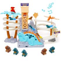 Conjunto de jogos Dinosaur Chasing Race Track Double Loop Track Slide Toy Climb Stairs Toy Roller Coaster Toy com música, quebra-cabeças educacionais, presentes para crianças e meninos e meninas de 3 anos ou mais (verde) Conjunto de jogos Dinosaur Chasing Race Track Double Loop Track Slide Toy Climb Stairs Toy Roller Coaster Toy com música, quebra-cabeças educacionais, presentes para crianças e meninos e meninas de 3 anos ou mais (verde)