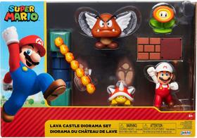 Conjunto de jogos Figure Diorama Nintendo Super Mario Lava Castle