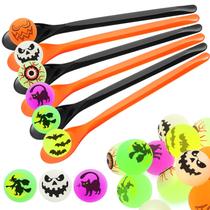 Conjunto de jogos Gejoy Halloween Egg Spoon Race, 18 unidades Glow Balls Conjunto de jogos Gejoy Halloween Egg Spoon Race, 18 unidades Glow Balls