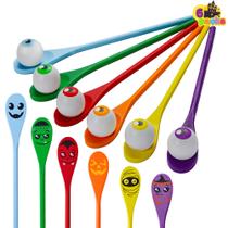 Conjunto de jogos Halloween Egg and Spoon Race JOYIN com 6 olhos
