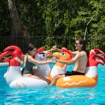 Conjunto de jogos inflável Pool Float Chicken Fight com 2 passeios