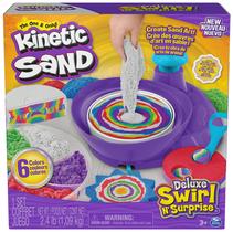 Conjunto de jogos Kinetic Sand Deluxe Swirl N' Surprise com 1,1 kg Conjunto de jogos Kinetic Sand Deluxe Swirl N' Surprise com 1,1 kg