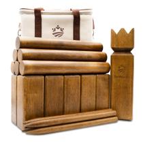 Conjunto de jogos Kubb Yard SunNordic Rubber Wood Outdoor Conjunto de jogos Kubb Yard SunNordic Rubber Wood Outdoor