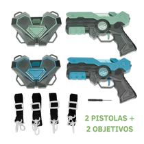 Conjunto de jogos Laser Tag Gun com 2 armas e 2 alvos para crianças