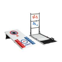 Conjunto de jogos Lifetime Heavy Duty Cornhole Ladder Golf com mesa