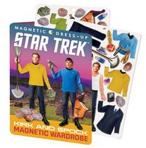 Conjunto de jogos Magnetic Dress Up Doll Star Trek Kirk e Spock Conjunto de jogos Magnetic Dress Up Doll Star Trek Kirk e Spock