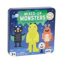 Conjunto de jogos magnético Petit Collage Monsters com 2 cenas 3+