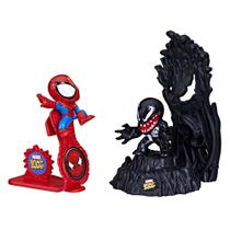 Conjunto de jogos Marvel Stunt Squad Homem-Aranha vs. Venom com bonecos