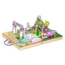 Conjunto de jogos Melissa & Doug Take-Along Tabletop Kingdom 19 unidades