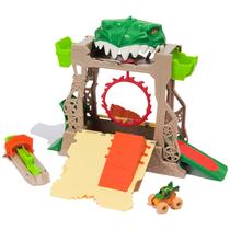 Conjunto de jogos Monster Jam Dragon Dungeon of Doom com caminhão Mini Jams