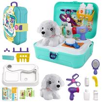 Conjunto de jogos Pet Care TEUVO Doctor Kit para crianças com 16 unidades de 3 a 7 anos