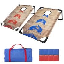 Conjunto de jogos portátil Cornhole MonSports 91x61cm à prova d'água Conjunto de jogos portátil Cornhole MonSports 91x61cm à prova d'água