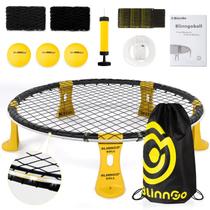 Conjunto de jogos Roundnet Kit Blinngo Pro com luz LED e 3 bolas Conjunto de jogos Roundnet Kit Blinngo Pro com luz LED e 3 bolas