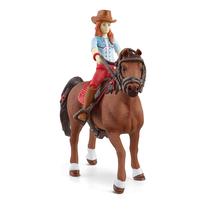 Conjunto de jogos Schleich Horse Club Hannah com Cayenne Horse de 5 a 12 anos Conjunto de jogos Schleich Horse Club Hannah com Cayenne Horse de 5 a 12 anos