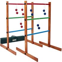Conjunto de jogos Spexdarxs Wooden Ladder Toss com 6 bolas e bolsa