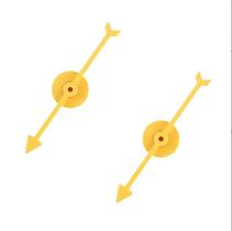 Conjunto de jogos Spinner de 2 peças Engaging Board Arrow Yellow