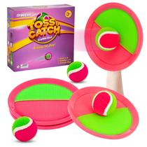 Conjunto de jogos Toss and Catch Qrooper Kids Outdoor 4 Paddles 4 Balls