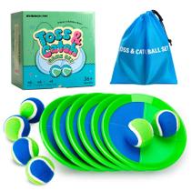 Conjunto de jogos Toss & Catch Ball EVERICH Toy Kids 3-12