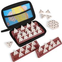 Conjunto de jogos Triangle Domino Doreimi de qualidade premium com 56 peças