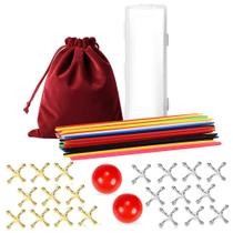 Conjunto de jogos VVSBPL Classic Pick Up Sticks and Jacks w/ Ball Kids