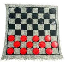 Conjunto de jogos YH Poker 3 em 1 Giant Checkers com tapete reversível Conjunto de jogos YH Poker 3 em 1 Giant Checkers com tapete reversível
