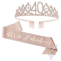 Conjunto de Joias CIEHER Coroa e Faixa para 40º Aniversário Conjunto de Joias CIEHER Coroa e Faixa para 40º Aniversário
