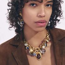 Conjunto De Joias De Animais Em Resina Boêmia Para Meninas, Colar E Brincos, Acessório Para Festas