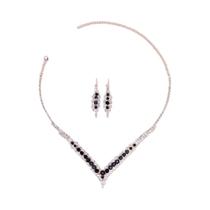 Conjunto De Joias De Noiva Com Strass Para Mulheres, Colar, Brincos, Choker, Presente De Casamento, Conjunto De Joias De Noiva Com Strass Para Mulheres, Colar, Brincos, Choker, Presente De Casamento,