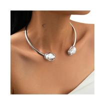 Conjunto De Joias De Pérolas Luxuosas E Elegantes Para Mulheres: Colar Choker, Pulseiras E Anel Para Conjunto De Joias De Pérolas Luxuosas E Elegantes Para Mulheres: Colar Choker, Pulseiras E Anel Para