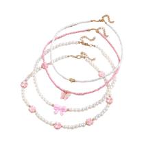 Conjunto De Joias De Princesa Para Meninas, 4 Peças, Estrela, Borboleta, Pingentes, Contas, Imitação