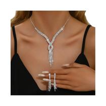 Conjunto De Joias De Strass Estilo Francês Para Mulheres Para Casamentos, Reuniões E Presentes De Conjunto De Joias De Strass Estilo Francês Para Mulheres Para Casamentos, Reuniões E Presentes De