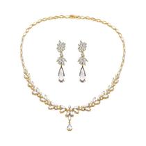 Conjunto De Joias Elegante De Zircônia Cúbica Para Casamento E Festa ZAKOL: Brincos Pendentes E Conjunto De Joias Elegante De Zircônia Cúbica Para Casamento E Festa ZAKOL: Brincos Pendentes E