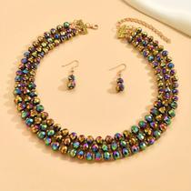Conjunto De Joias Estilo Boho, Colar, Brincos, Presente Da Moda Para Namorada, Festa, Encontro Conjunto De Joias Estilo Boho, Colar, Brincos, Presente Da Moda Para Namorada, Festa, Encontro