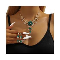 Conjunto De Joias Femininas Camélia Gota De Água 3 Peças Brincos Colar Presente De Festa De