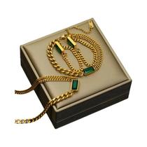 Conjunto De Joias Femininas De Zircônia Cristalina Branca EILIECK 316L, Colar, Pulseira, Brincos, À Conjunto De Joias Femininas De Zircônia Cristalina Branca EILIECK 316L, Colar, Pulseira, Brincos, À