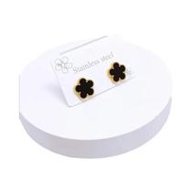 Conjunto De Joias Femininas Em Aço Inoxidável Com Flor De Cinco Pétalas: Colar, Pulseira E Brincos