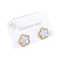 Conjunto De Joias Femininas Em Aço Inoxidável Com Flor De Cinco Pétalas: Colar, Pulseira E Brincos Conjunto De Joias Femininas Em Aço Inoxidável Com Flor De Cinco Pétalas: Colar, Pulseira E Brincos