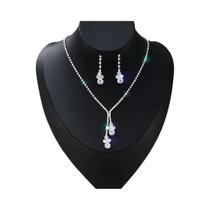 Conjunto De Joias Femininas Em Forma De Gota De Água, Colar E Brincos, Acessórios Para Casamento E Conjunto De Joias Femininas Em Forma De Gota De Água, Colar E Brincos, Acessórios Para Casamento E