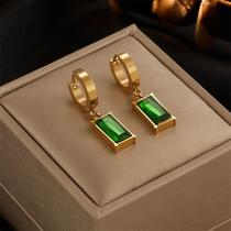 Conjunto de Joias Feminino com Zircônia Verde e Aço Inoxidável 316L Conjunto de Joias Feminino com Zircônia Verde e Aço Inoxidável 316L