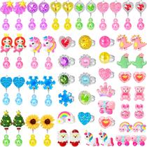 Conjunto de joias infantis FOVRPUIB, 29 peças de brinquedos de unicórnio e princesa Conjunto de joias infantis FOVRPUIB, 29 peças de brinquedos de unicórnio e princesa